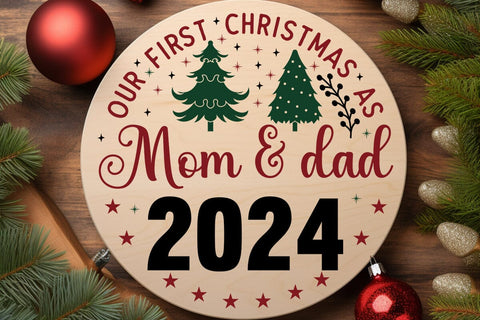 Our First Christmas As Mom & Dad 2024 SVG Angelina750 
