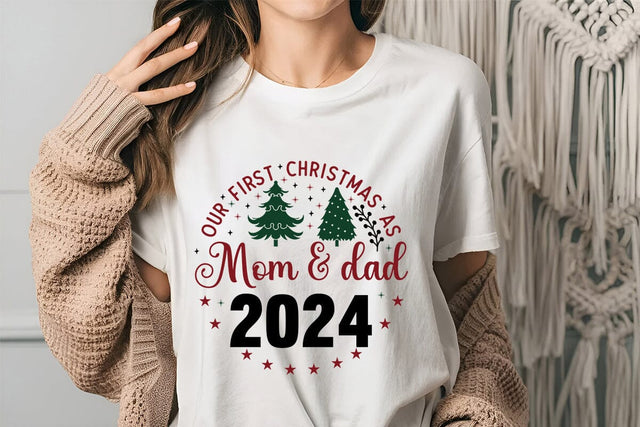 Our First Christmas As Mom & Dad 2024 SVG Angelina750 