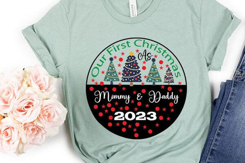 Our First Christmas As Mommy & Daddy 2023 SVG Angelina750 