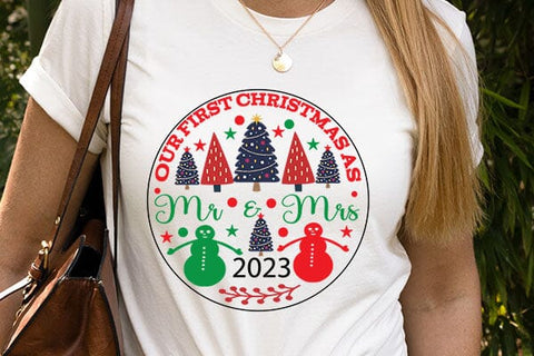 Our First Christmas As Mr & Mrs 2023 SVG Angelina750 