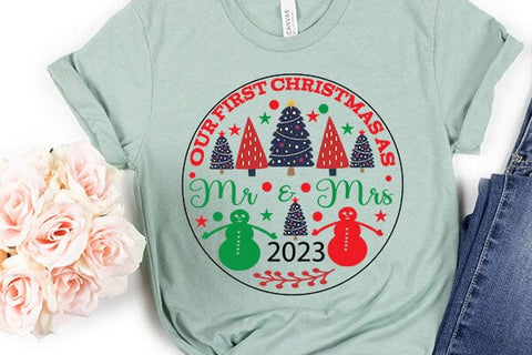 Our First Christmas As Mr & Mrs 2023 SVG Angelina750 