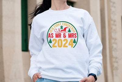 Our First Christmas As Mr & Mrs 2024 SVG Angelina750 