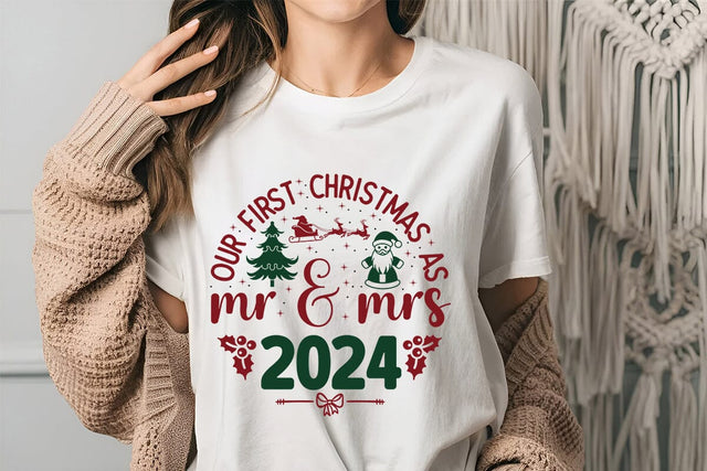 Our First Christmas As Mr & Mrs 2024 SVG Angelina750 
