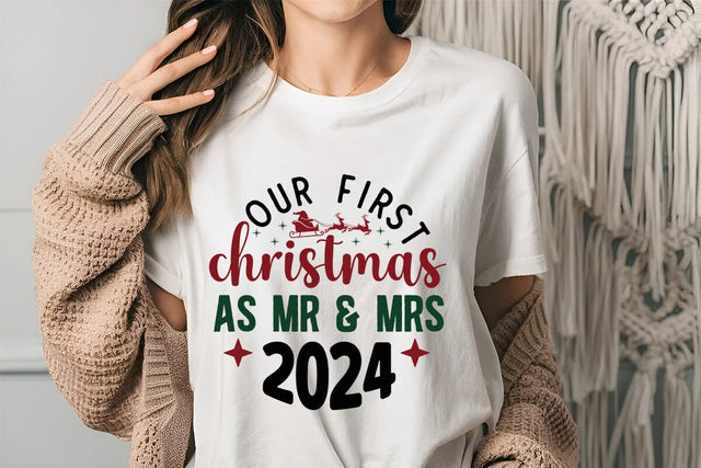 Our First Christmas As Mr & Mrs 2024 SVG Angelina750 