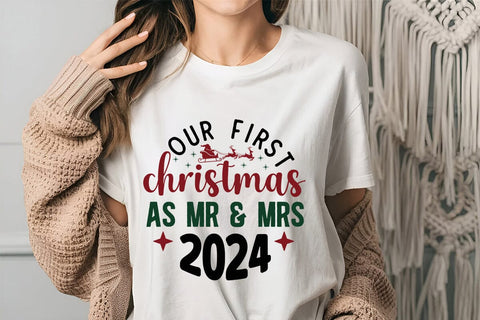 Our First Christmas As Mr & Mrs 2024 SVG Angelina750 