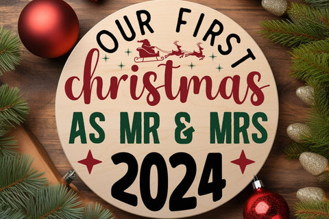 Our First Christmas As Mr & Mrs 2024 SVG Angelina750 
