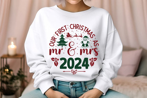 Our First Christmas As Mr & Mrs 2024 SVG Angelina750 