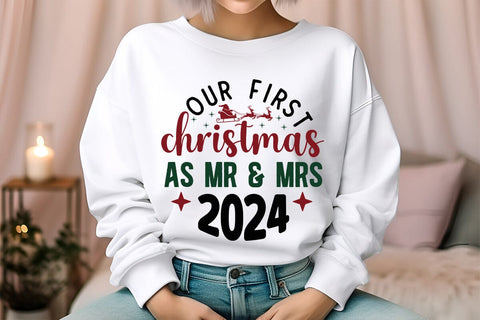 Our First Christmas As Mr & Mrs 2024 SVG Angelina750 