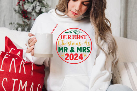 Our First Christmas As Mr & Mrs 2024 SVG Angelina750 