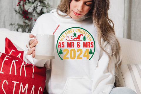 Our First Christmas As Mr & Mrs 2024 SVG Angelina750 