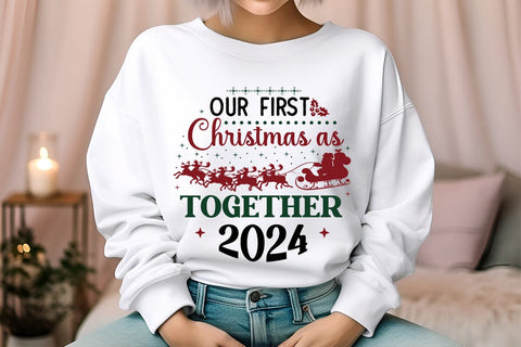 Our First Christmas As Together 2024 SVG Angelina750 