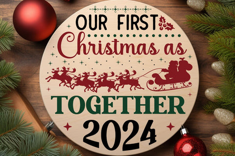 Our First Christmas As Together 2024 SVG Angelina750 