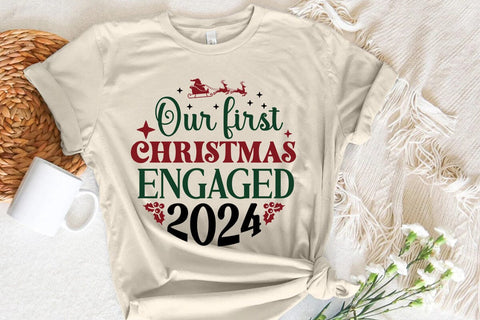 Our First Christmas Engaged 2024 SVG Angelina750 