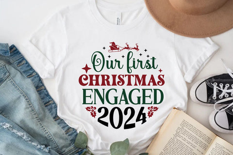 Our First Christmas Engaged 2024 SVG Angelina750 