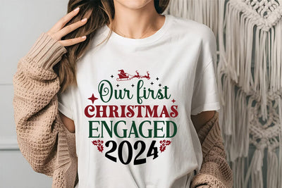 Our First Christmas Engaged 2024 SVG Angelina750 