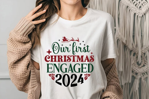 Our First Christmas Engaged 2024 SVG Angelina750 