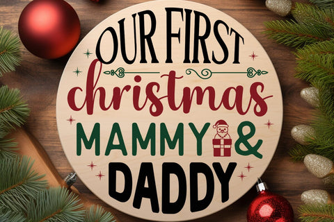Our First Christmas Mammy & Daddy SVG Angelina750 