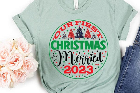 Our First Christmas Merried 2023 SVG Angelina750 