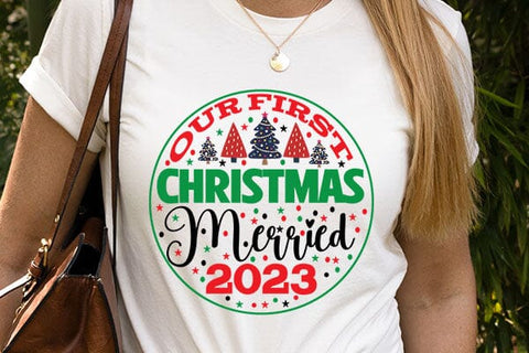 Our First Christmas Merried 2023 SVG Angelina750 