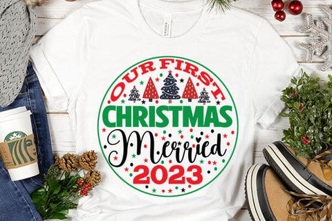 Our First Christmas Merried 2023 SVG Angelina750 