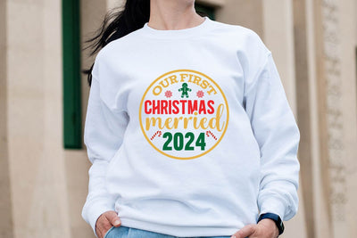 Our First Christmas Merried 2024 SVG Angelina750 