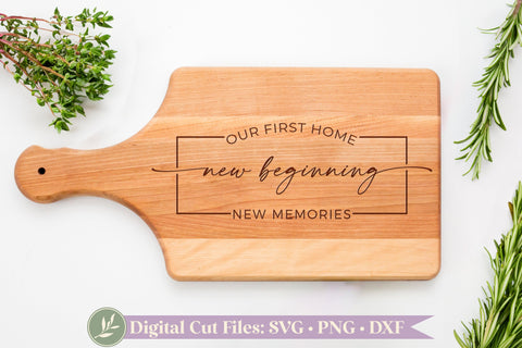 Our First Home SVG, Realtor Gift Design SVG LilleJuniper 