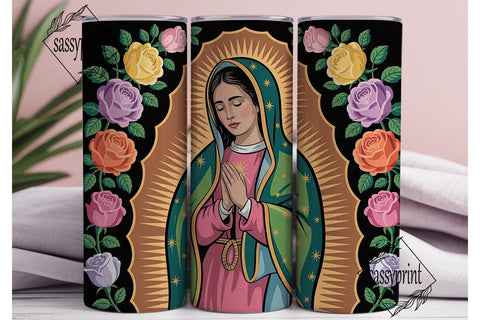 Our Lady of Guadalupe 20oz Tumbler Sublimation sassyprint 