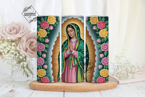 Our Lady of Guadalupe 20oz Tumbler Sublimation sassyprint 