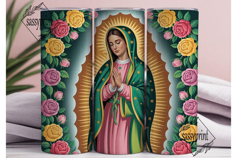 Our Lady of Guadalupe 20oz Tumbler Sublimation sassyprint 