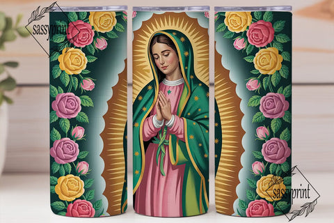 Our Lady of Guadalupe 20oz Tumbler Sublimation sassyprint 