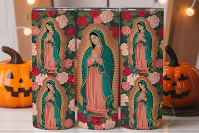 Our Lady of Guadalupe 20oz Tumbler Wrap Sublimation PixelChick 