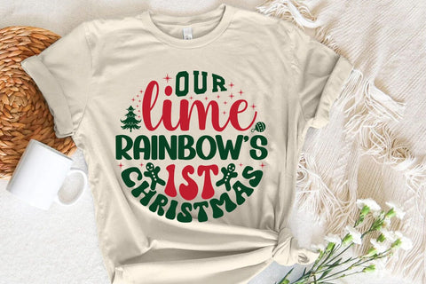 Our lime rainbows 1st christmas SVG Angelina750 