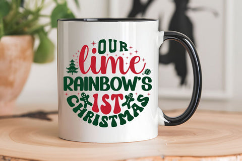Our lime rainbows 1st christmas SVG Angelina750 