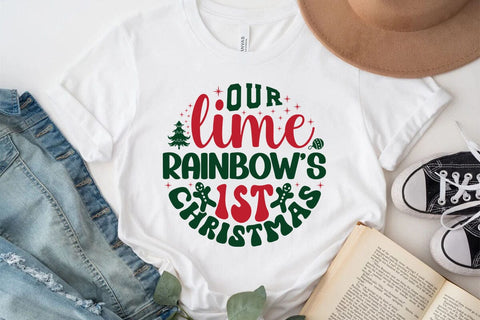 Our lime rainbows 1st christmas SVG Angelina750 