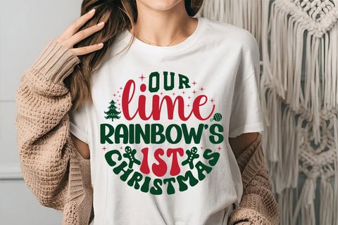 Our lime rainbows 1st christmas SVG Angelina750 