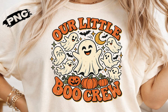 Our Little Boo Crew Cute Ghost PNG Design SVG DesignDestine 