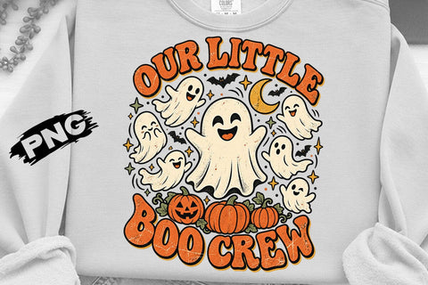 Our Little Boo Crew Cute Ghost PNG Design SVG DesignDestine 