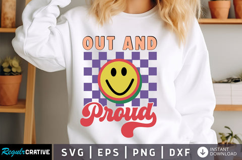 Out and Proud svg Design SVG Regulrcrative 