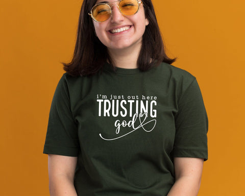 Out Here Trusting God Svg Png, Christian Svg, Religious Svg, You Matter Svg, You Are Enough Svg, Faith Svg, Self Love Svg, Love Like Jesus Svg SVG DesignDestine 