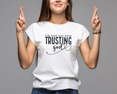 Out Here Trusting God Svg Png, Christian Svg, Religious Svg, You Matter Svg, You Are Enough Svg, Faith Svg, Self Love Svg, Love Like Jesus Svg SVG DesignDestine 