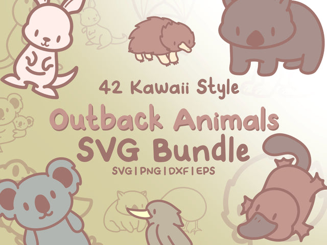 Outback Animals SVG Design Set SVG HalieKStudio 
