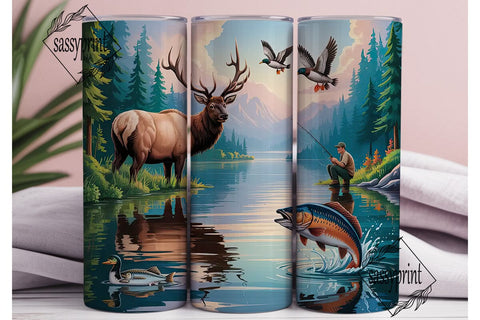 Outdoor Adventure Tumbler Wrap Sublimation sassyprint 