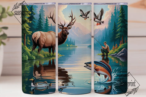 Outdoor Adventure Tumbler Wrap Sublimation sassyprint 