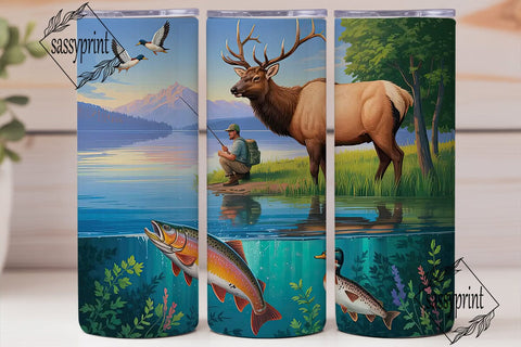 Outdoor Adventure Tumbler Wrap Sublimation sassyprint 
