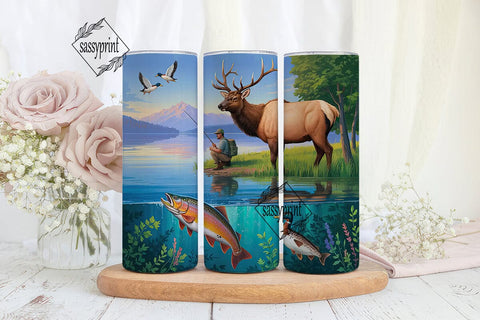 Outdoor Adventure Tumbler Wrap Sublimation sassyprint 