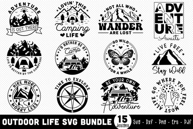 Outdoor Life SVG Bundle SVG CraftLabSVG 