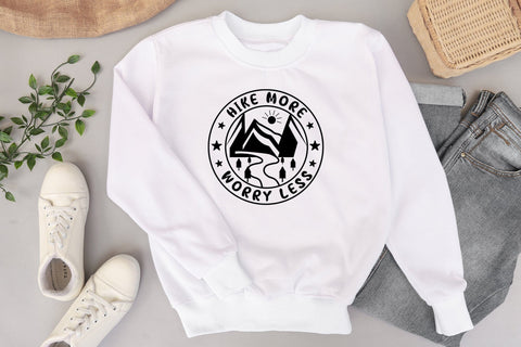Outdoor Life SVG - Hike More Worry Less SVG CraftLabSVG 