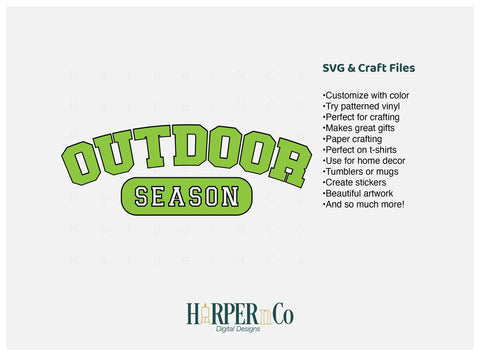 Outdoor Season Laser SVG EPS CUT File SVG HarperNCo 