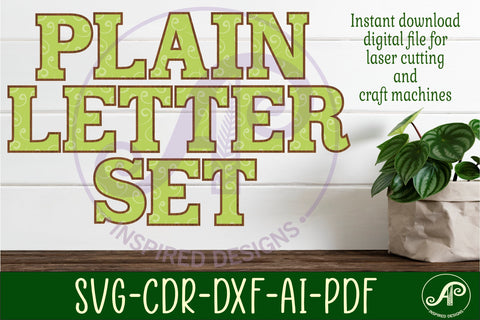 Outline letters alphabet set x 26 SVG APInspireddesigns 