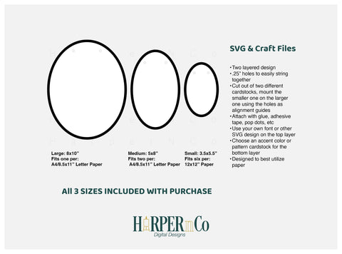Oval Banner SVG PNG Cut EPS File SVG HarperNCo 